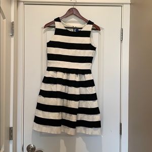 Soprano Black and White Stripe Dress